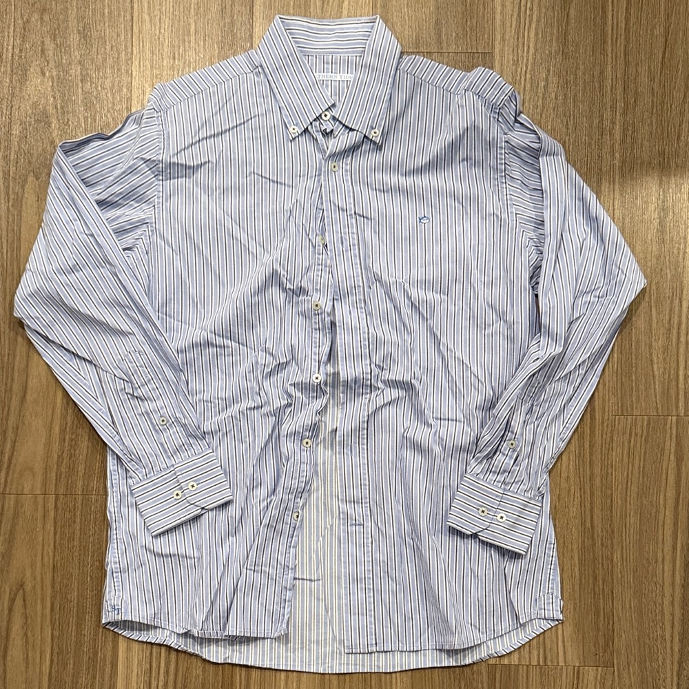 Southern Tide Classic Blue Striped Men's Shirt